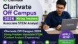 Clarivate Off Campus 2026 Hiring Freshers Associate STEM Content Analyst (Engineering)