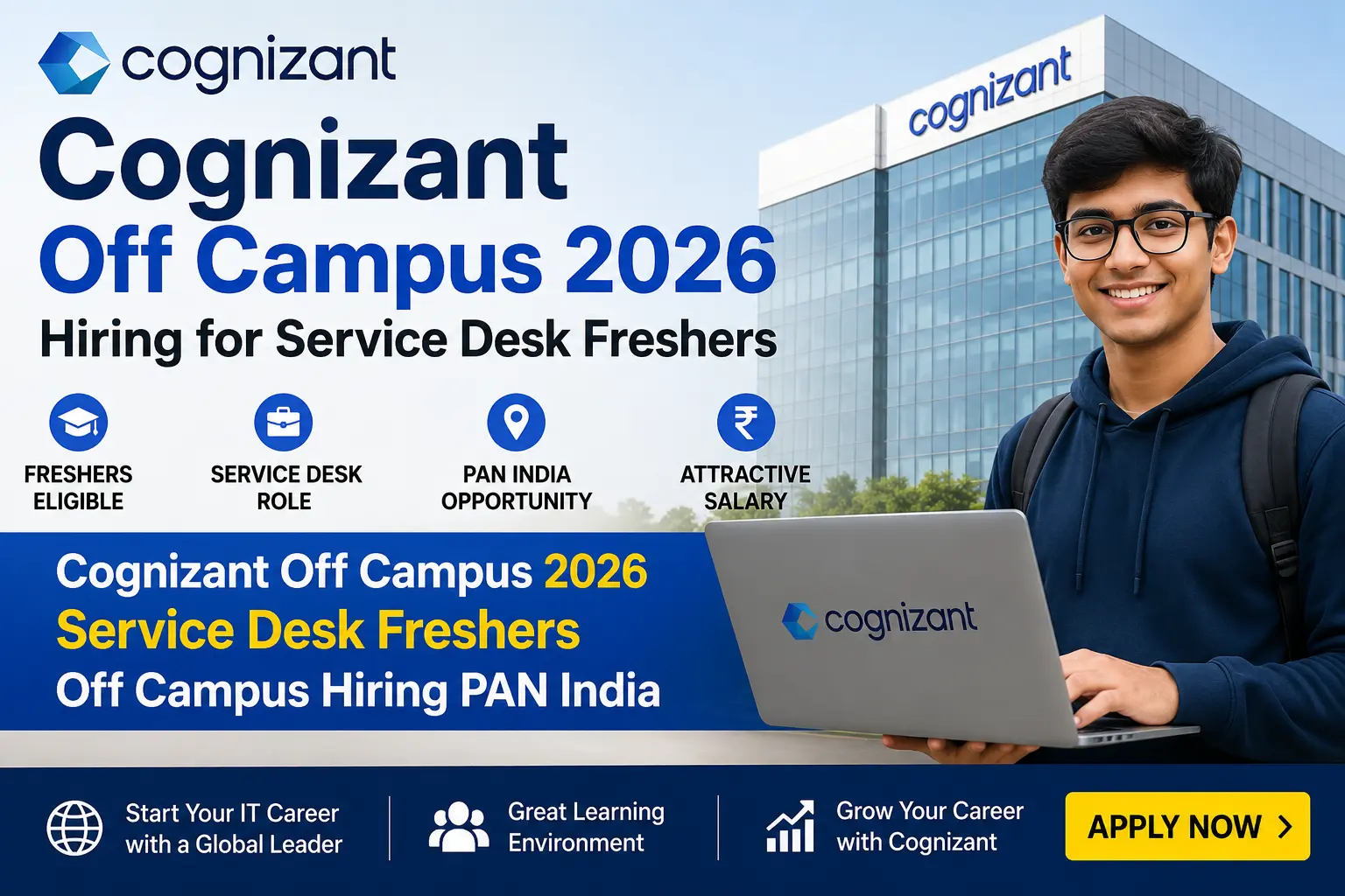 Cognizant Off Campus 2026 Hiring for Service Desk Freshers PAN India