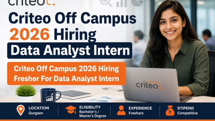 Criteo Off Campus 2026 Hiring Fresher For Data Analyst Intern in Gurgaon
