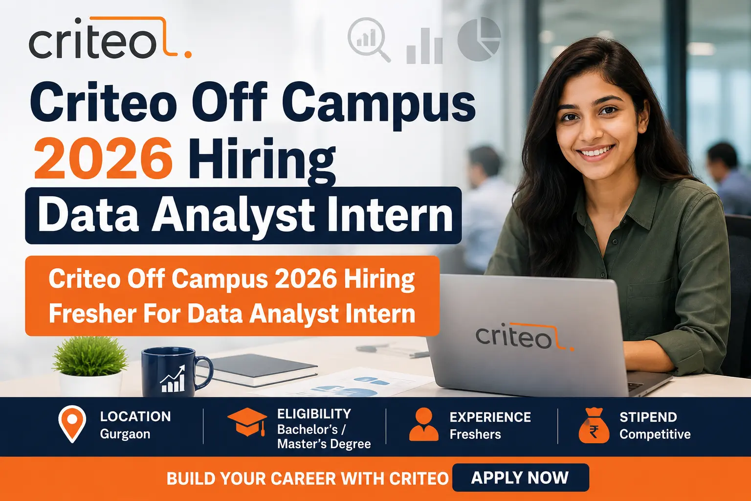 Criteo Off Campus 2026 Hiring Fresher For Data Analyst Intern in Gurgaon