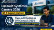 Dassault Systèmes Off Campus 2026 Hiring QA & Support Engineer for Freshers