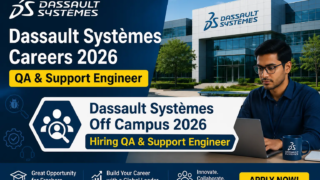 Dassault Systèmes Off Campus 2026 Hiring QA & Support Engineer for Freshers