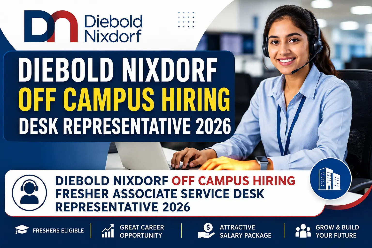 Diebold Nixdorf Off Campus Hiring Fresher Associate Service Desk Representative 2026