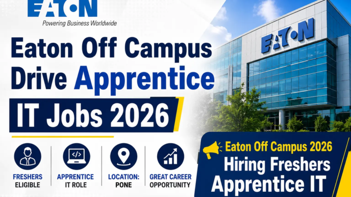 Eaton Off Campus 2026 Apprentice IT hiring for freshers