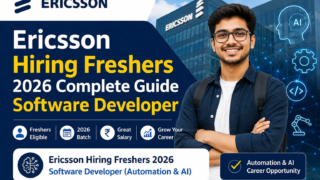 Ericsson Hiring Freshers 2026 Software Developer (Automation & AI) Recruitment
