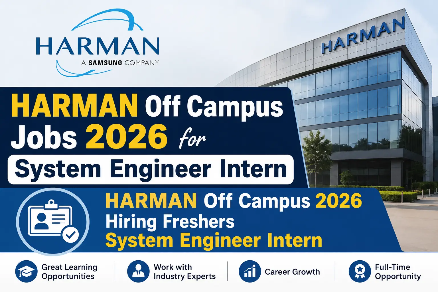 HARMAN Off Campus 2026 Hiring Freshers for System Engineer Intern