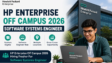 HP Enterprise Off Campus 2026 Hiring Fresher For Software Systems Engineer
