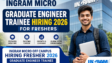 Ingram Micro Off Campus Hiring Fresher 2026 Graduate Engineer Trainee Recruitment