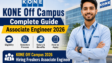 KONE Off Campus 2026 Associate Engineer Hiring Freshers
