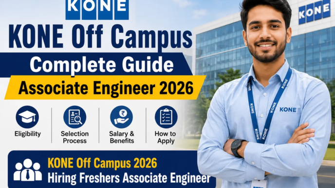 KONE Off Campus 2026 Associate Engineer Hiring Freshers