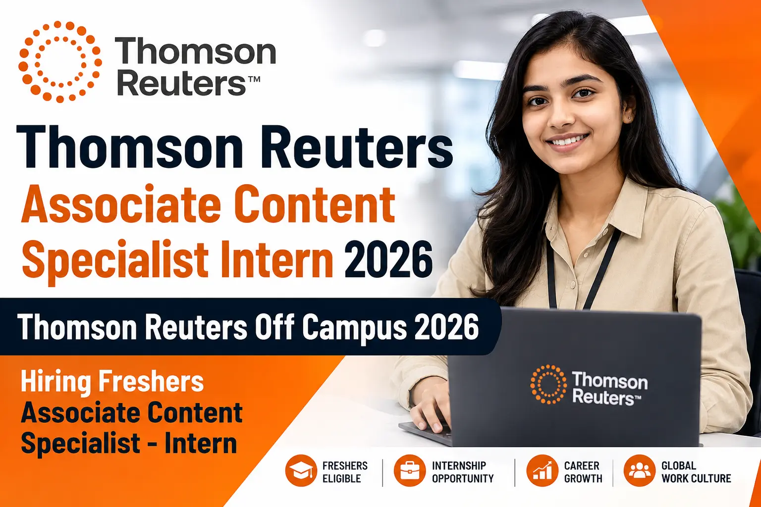 Thomson Reuters Off Campus 2026 Hiring Freshers Associate Content Specialist Intern
