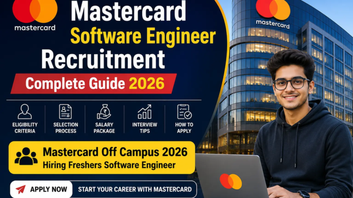 Mastercard Off Campus 2026 Hiring Freshers Software Engineer Recruitment Complete Guide, Eligibility, Salary, Selection Process and Apply Online