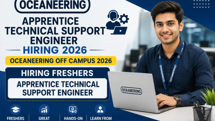 Oceaneering Off Campus 2026 Hiring Freshers Apprentice Technical Support Engineer