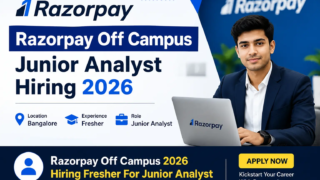 Razorpay Off Campus 2026 Hiring Fresher For Junior Analyst in Bangalore