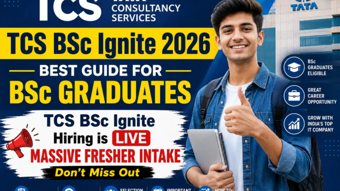 TCS BSc Ignite 2026 hiring for BSc graduates complete guide