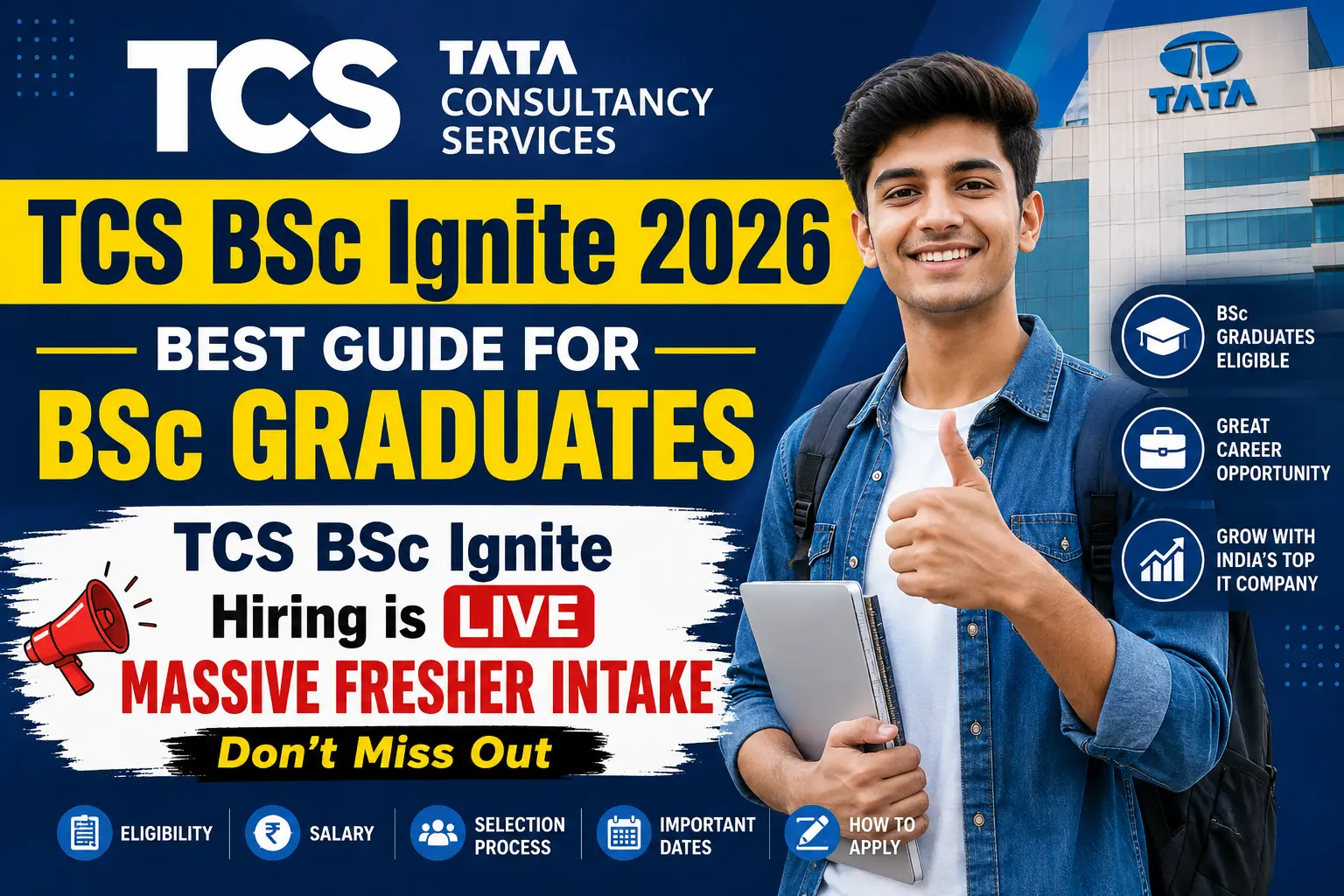 TCS BSc Ignite 2026 hiring for BSc graduates complete guide