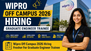 Wipro Off Campus 2026 Hiring Fresher For Graduate Engineer Trainee in Noida
