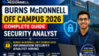 Burns McDonnell Off Campus 2026 Information Security Analyst Hiring Bangalore