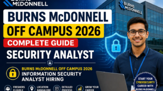 Burns McDonnell Off Campus 2026 Information Security Analyst Hiring Bangalore