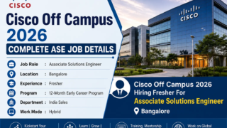Cisco Off Campus 2026 Associate Solutions Engineer Bangalore