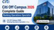 Citi Off Campus 2026 Banking Operations Specialist in Pune