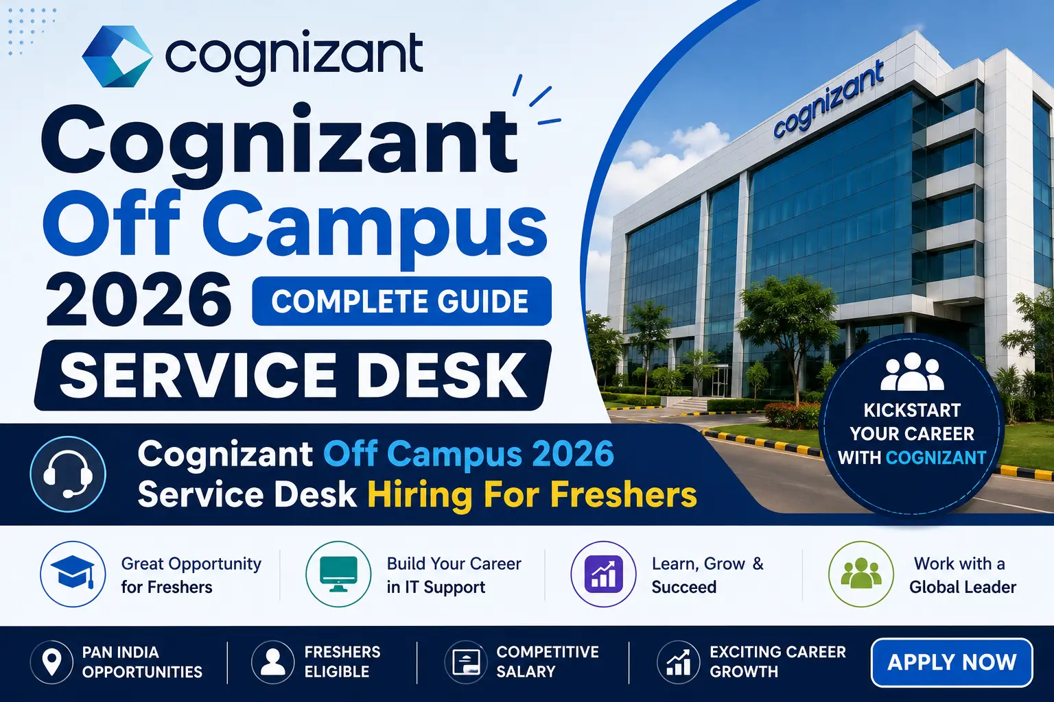 Cognizant Off Campus 2026 Service Desk Hiring for Freshers