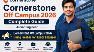 Cornerstone Off Campus 2026 Complete Guide Junior Engineer Pune