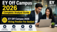 EY Off Campus 2026 Analyst Hiring for Freshers in Bengaluru