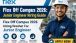 Flex Off Campus 2026 Junior Engineer Hiring Fresher Chennai