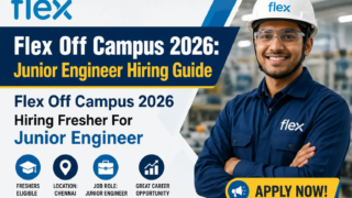 Flex Off Campus 2026 Junior Engineer Hiring Fresher Chennai