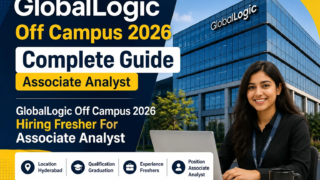 GlobalLogic Off Campus 2026 Associate Analyst Hiring for Freshers
