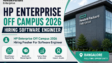 HP Enterprise Off Campus 2026 Hiring Fresher For Software Engineer in Bangalore