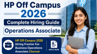 HP Off Campus 2026 Business Operations Associate Chennai Hiring