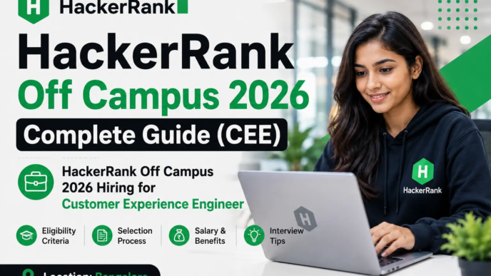 HackerRank Off Campus 2026 Customer Experience Engineer Bangalore
