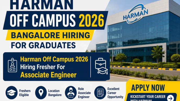Harman Off Campus 2026 Hiring Fresher For Associate Engineer in Bangalore