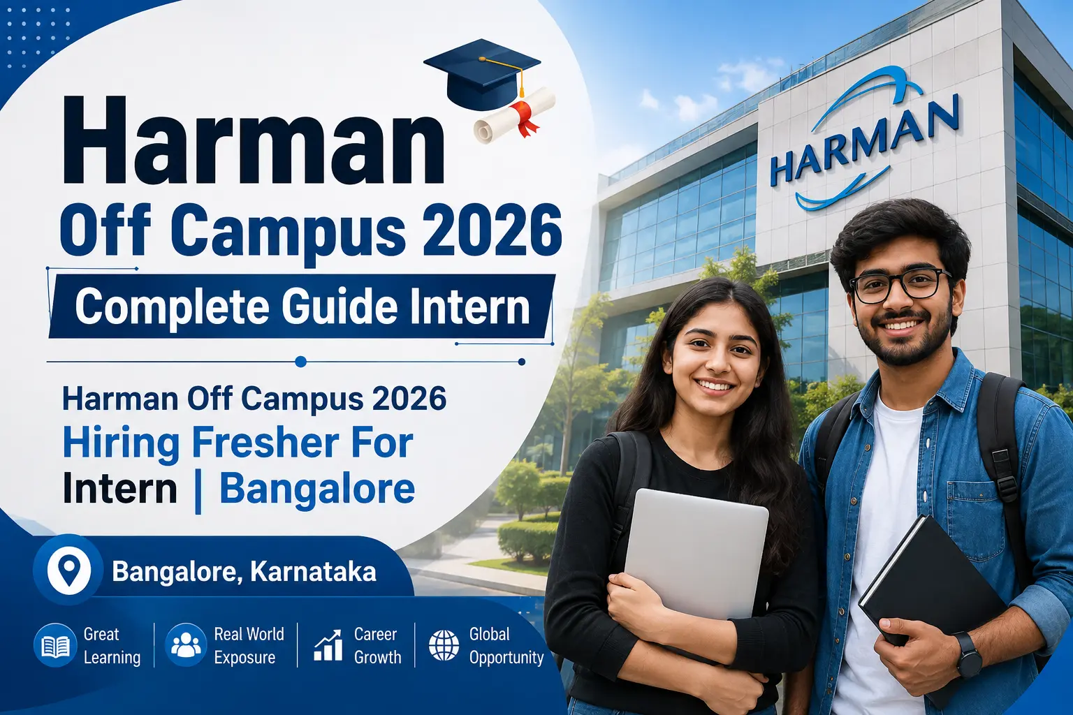 Harman Off Campus 2026 hiring fresher for intern in Bangalore