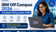 IBM Off Campus 2026 Complete Hiring Guide Technical Support Representative Intern PAN India