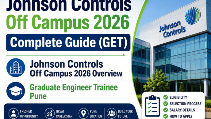 Johnson Controls Off Campus 2026 Graduate Engineer Trainee Pune