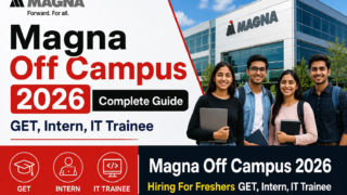 Magna Off Campus 2026 hiring for freshers GET Intern IT Trainee in Pune