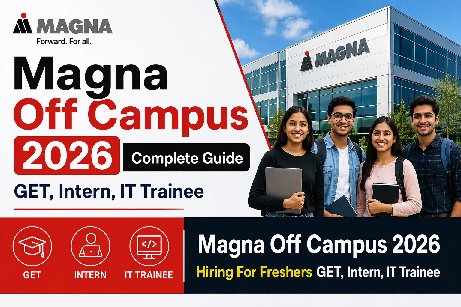 Magna Off Campus 2026 hiring for freshers GET Intern IT Trainee in Pune