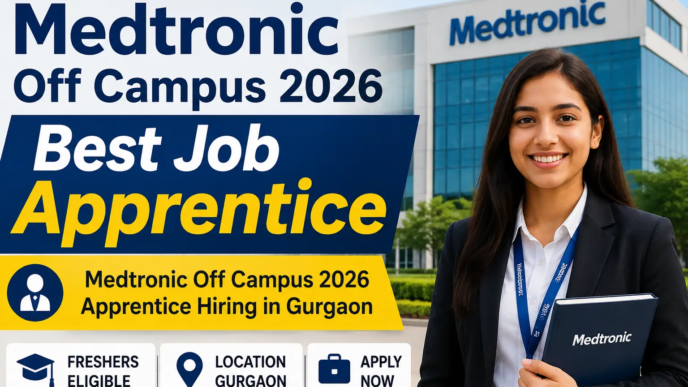 Medtronic Off Campus 2026 Apprentice Hiring in Gurgaon