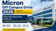 Micron Off Campus 2026 Graduate Engineering Technician Hiring in Gujarat