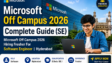 Microsoft Off Campus 2026 Software Engineer Hyderabad