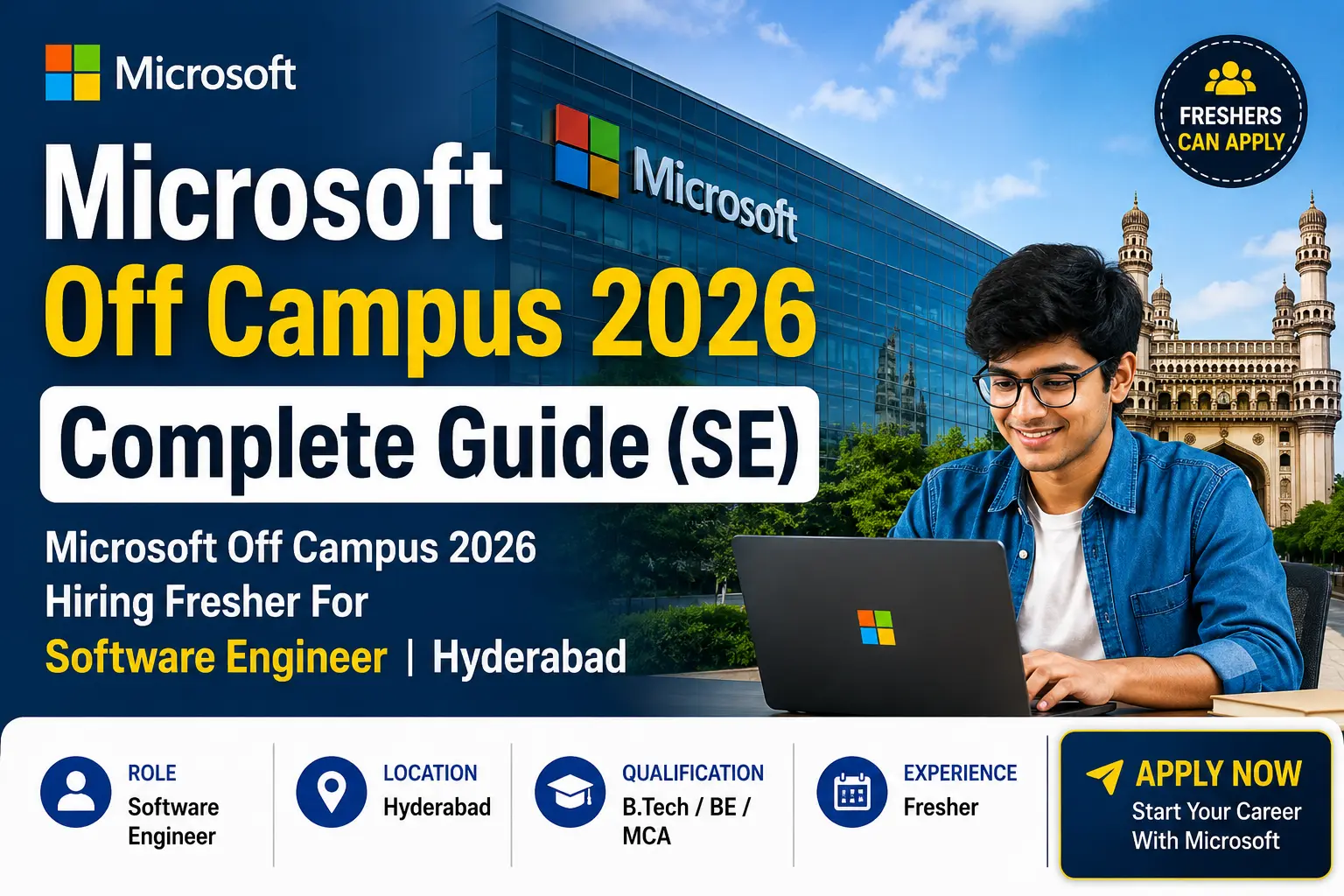 Microsoft Off Campus 2026 Software Engineer Hyderabad