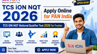 TCS iON NQT 2026 Apply Online for PAN India - National Qualifier Test for Freshers