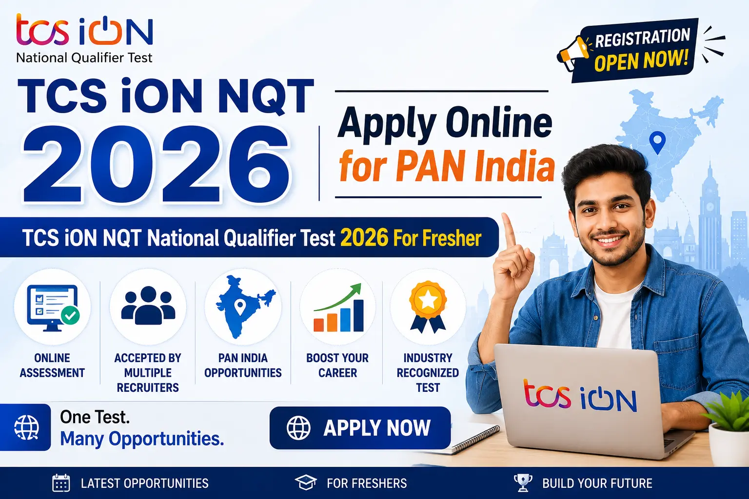 TCS iON NQT 2026 Apply Online for PAN India - National Qualifier Test for Freshers