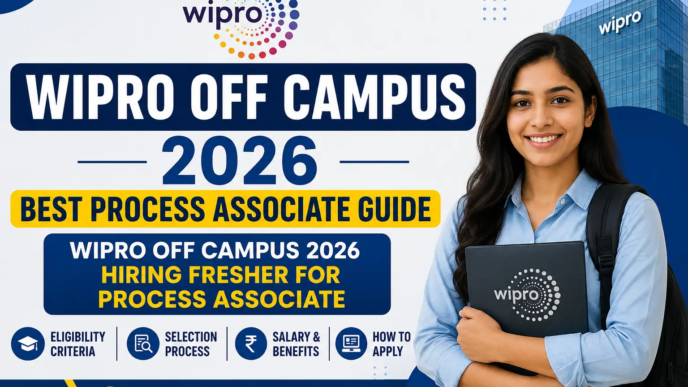 Wipro Off Campus 2026 Hiring Fresher For Process Associate