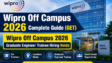 Wipro Off Campus 2026 Graduate Engineer Trainee Hiring Noida