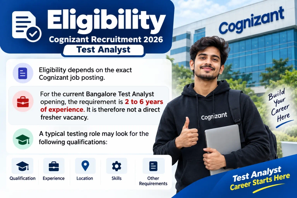Cognizant Recruitment 2026 Complete Guide Test Analyst
