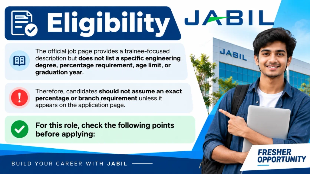 Jabil Off Campus 2026 Graduate Engineer Trainee Hiring in Pune